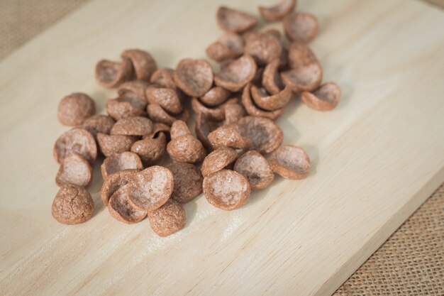 Cereal de desayuno de chocolate