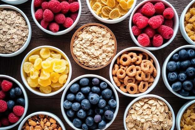 cereales en la cocina publicidad profesional fotografía de alimentos