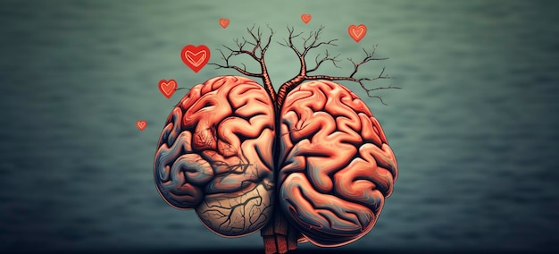 Cerebro e Coração para Cuidados de Conscientização em Saúde Mental