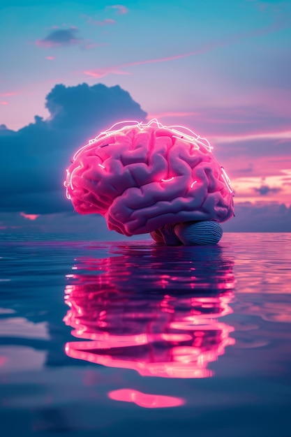 El cerebro flotando en el mar de la conciencia