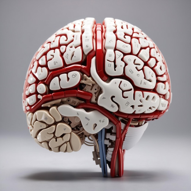 Cerebro de órgano importante humano real