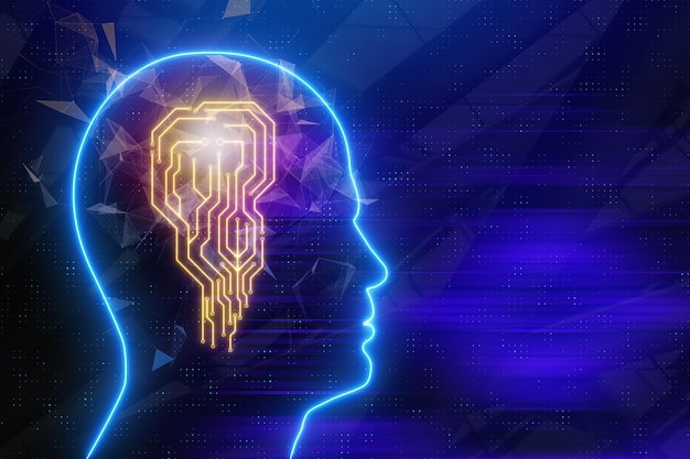 Cerebro de placa de circuito de computadora