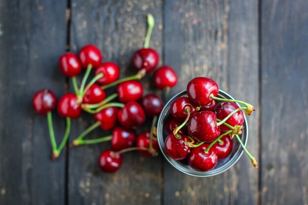 Cerejas frutas vermelhas