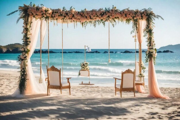 Foto ceremonia de bodas en la playa