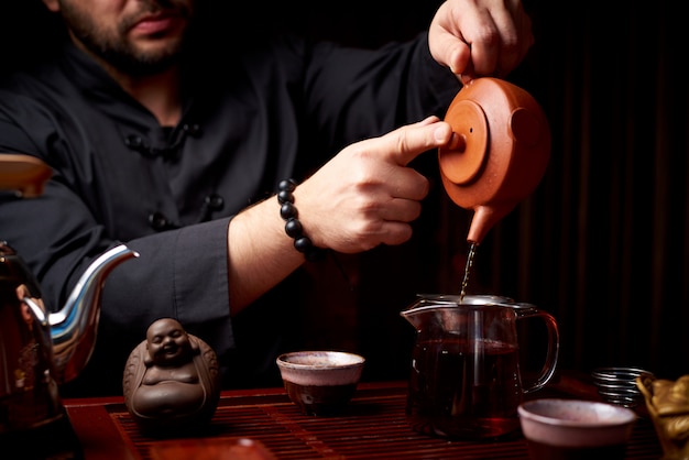 Ceremonia del té. La forma tradicional de hacer té.