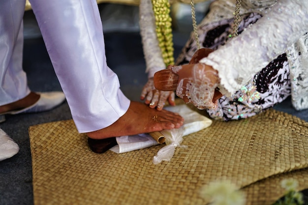 Ceremonias tradicionales en bodas en Indonesia