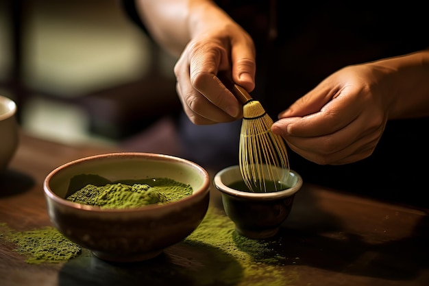 Ceremonias tradicionales del té y preparación de matcha.