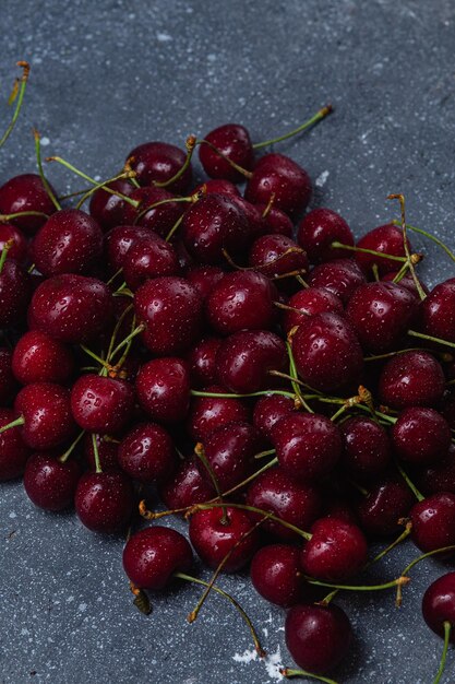 Foto cereza primer plano cereza macro