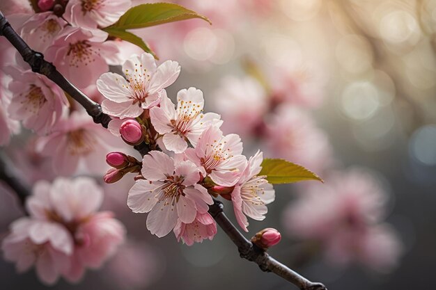 Las cerezas en flor