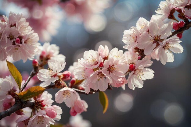 Las cerezas en flor