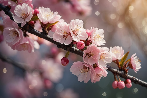 Las cerezas en flor