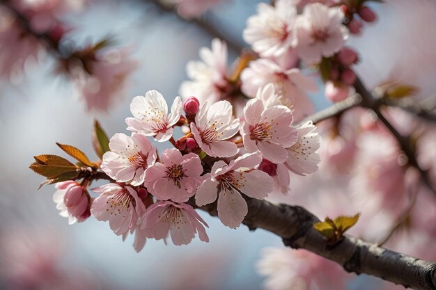 Las cerezas en flor