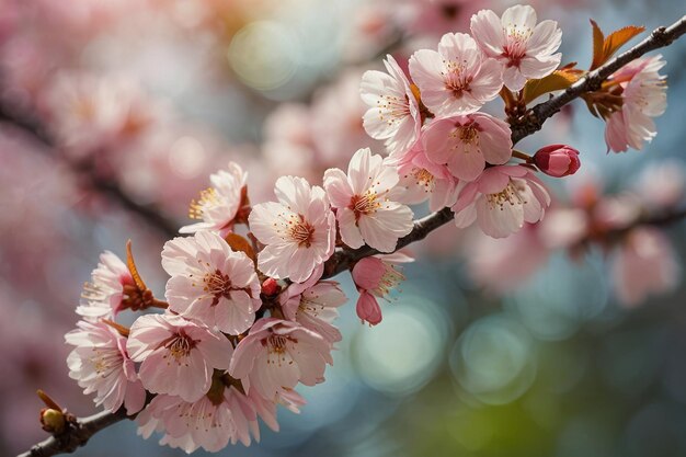 Las cerezas en flor