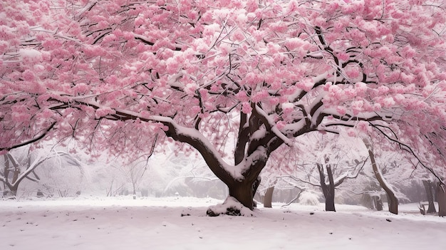 El cerezo en flor en primavera