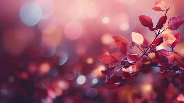 cerezos de rocío en el fondo bokeh