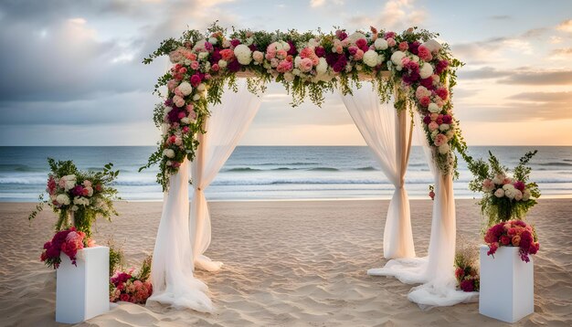 cerimónia de casamento na praia