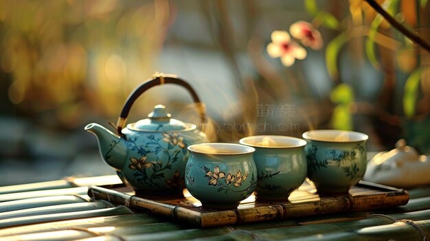 Cerimônia tradicional do chá verde