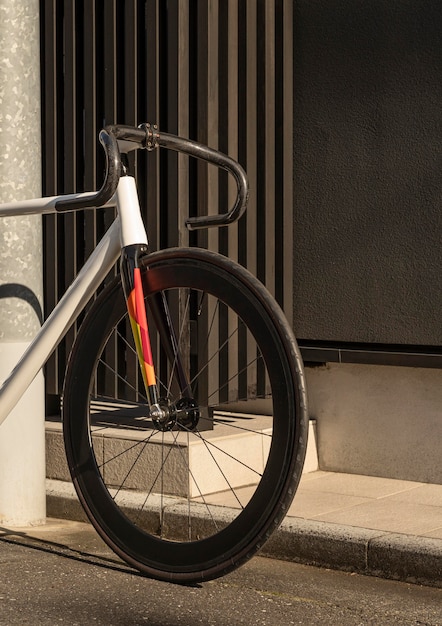 Cerrar bicicleta al aire libre