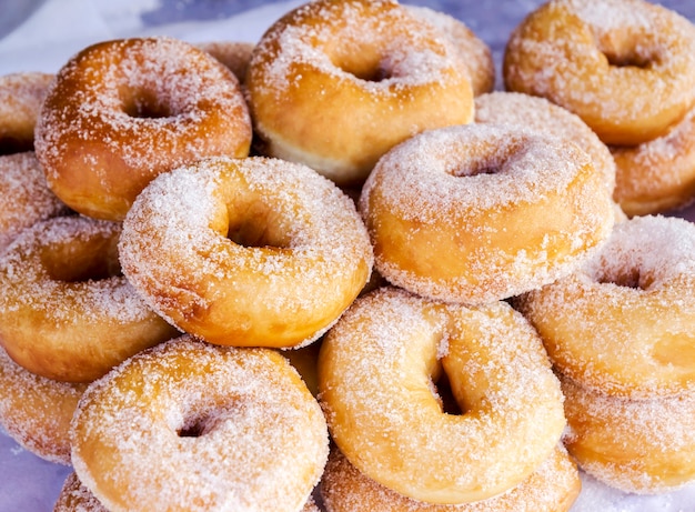 Cerrar donuts de azúcar