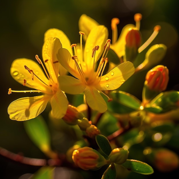 Cerrar flor de hipérico