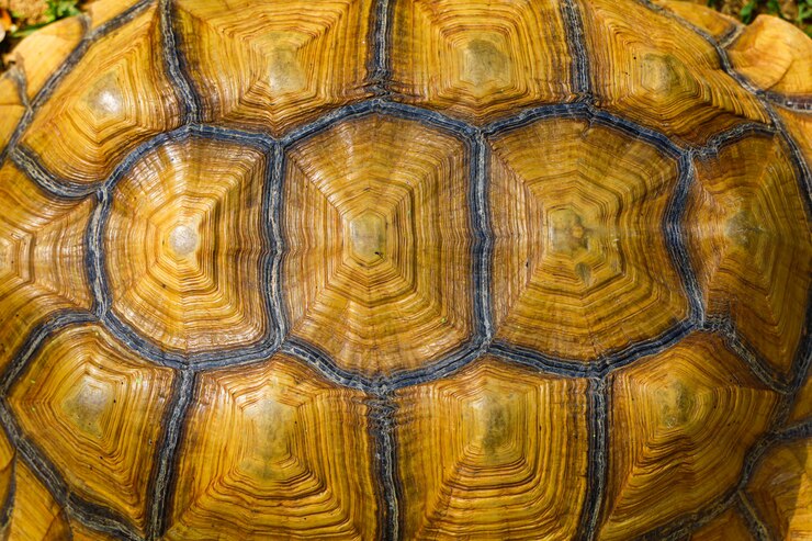 Cerrar fondo de caparazón de tortuga Sulcata