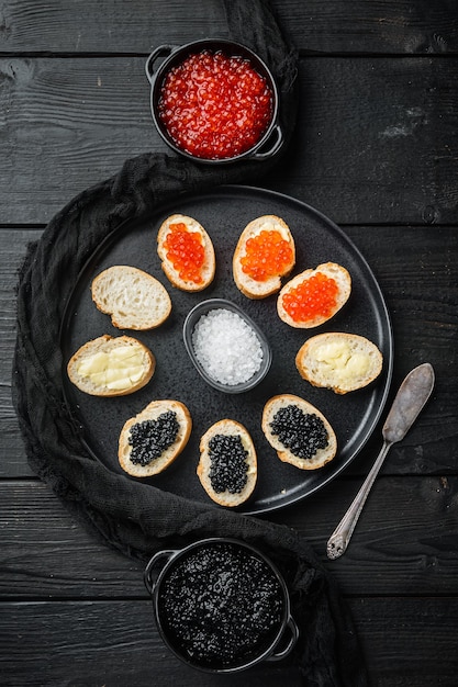 Cerrar en frascos con delicioso caviar