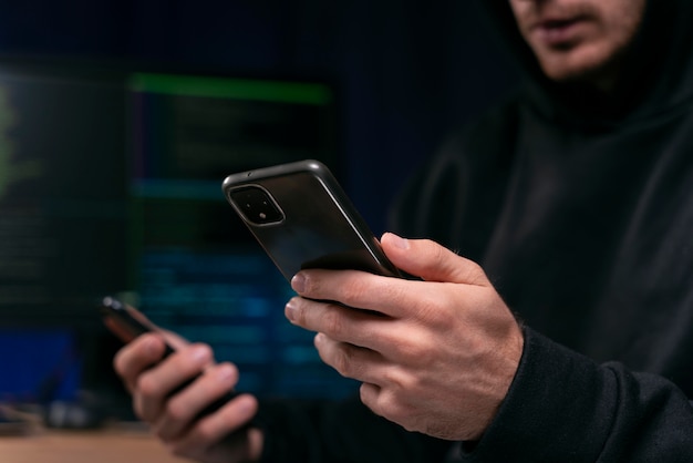 Cerrar hacker con smartphone