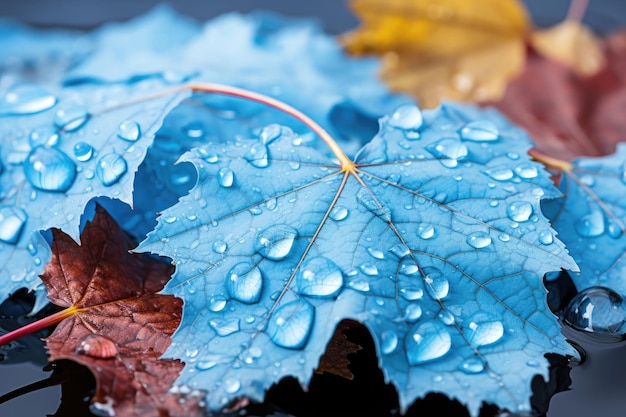 Cerrar hoja con gota de agua