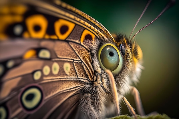 cerrar Una mariposa con hermosas alas