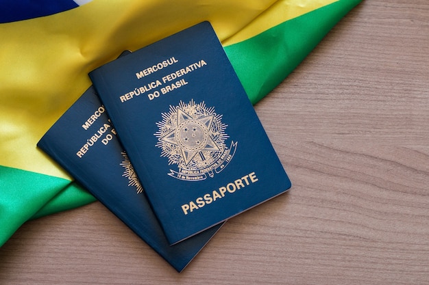 Cerrar pasaporte brasileño