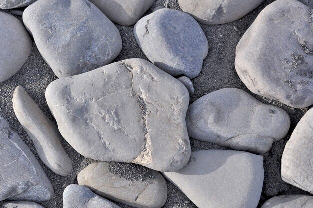 Cerrar en pequeños detalles de piedras de mar