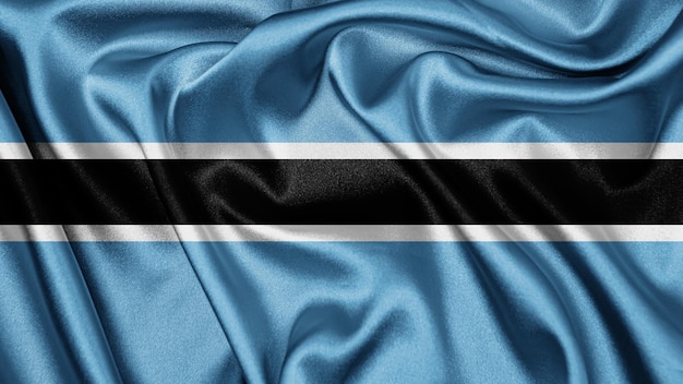 Cerrar textura realista bandera de Botswana