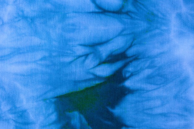 Foto cerrar tie dye patrón de tela textura hecha a mano