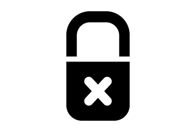 Cerrar web icono negro cruz x símbolo aplicación signo arte