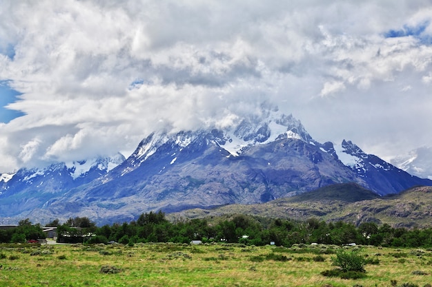 Cerro Paine Grande no Parque Nacional Torres del Paine na Patagônia do Chile