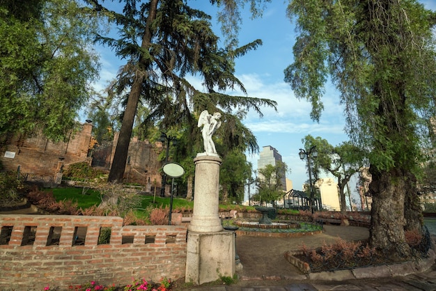 Cerro Santa Lucia no centro de Santiago Chile