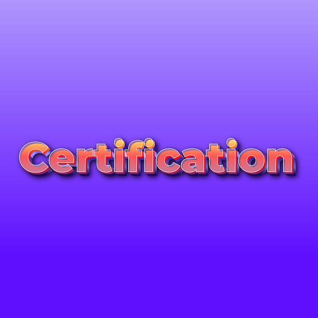 CertificaçãoTexto efeito JPG gradiente foto de cartão de fundo roxo