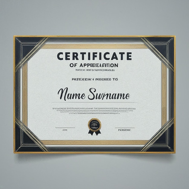 un certificado en el que aparezca el certificado de nombre