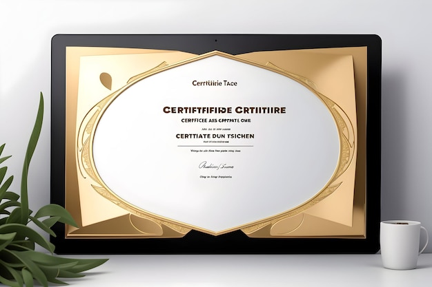 Foto certificate_design_template generado por ai