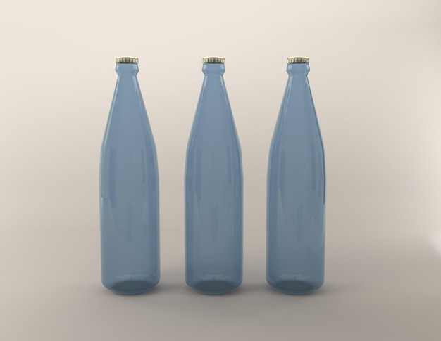 Cerveza Alcohol Bebidas Botella 3D Rendered ilustración