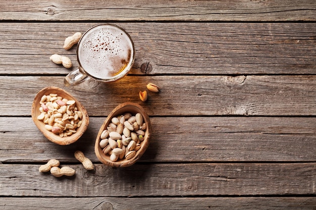 cerveza y nueces