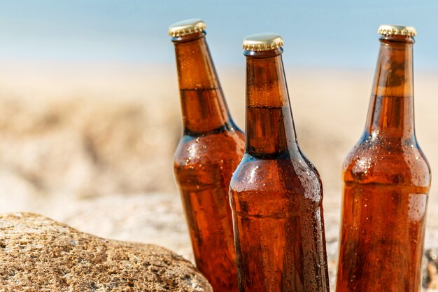 Cerveza en la playa