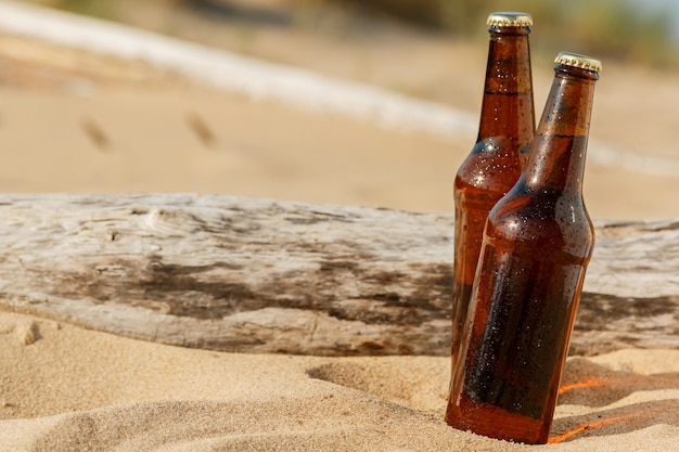 Cerveza en la playa