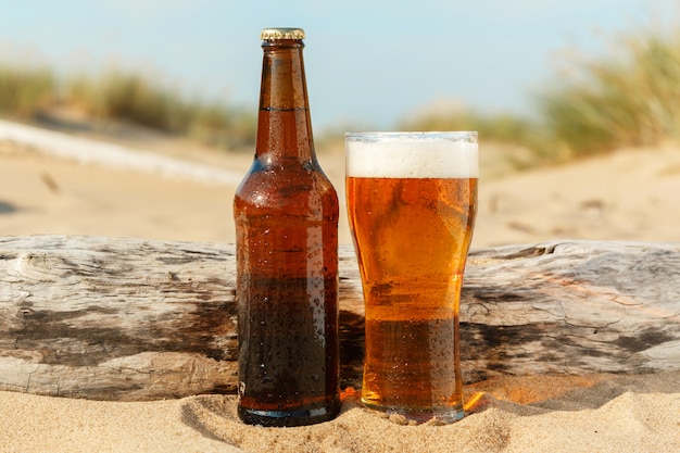 Cerveza en la playa