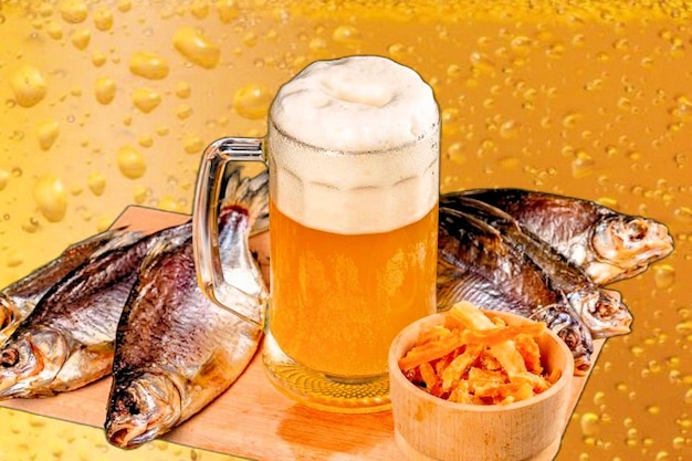 Foto cerveza en una taza de espuma y salpicaduras de vasos con cerveza burbujas en la espuma de cerveza oktoberfest festival de cerveza