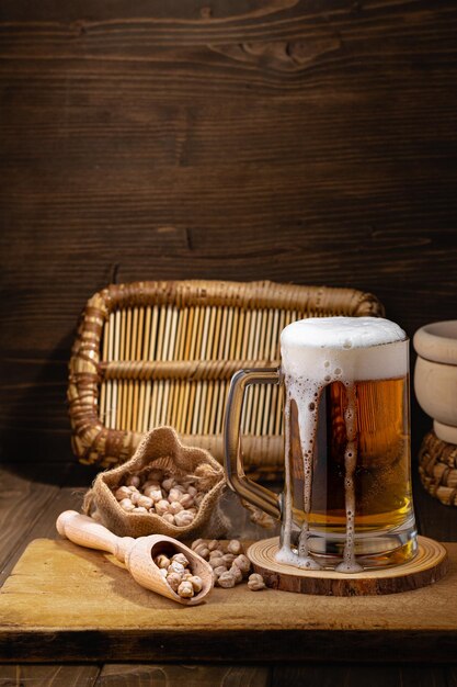 Cervezas Surtidas en Vuelo Listas para Degustarvintage filter