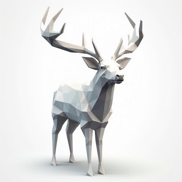 Cervo de Design 3D Low Poly