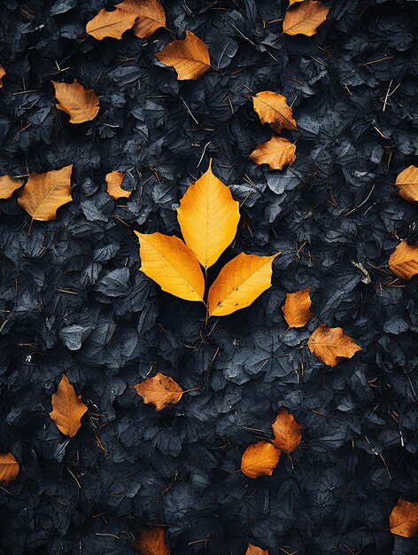 Césped De Otoño Minimalista Un Espacio En Blanco