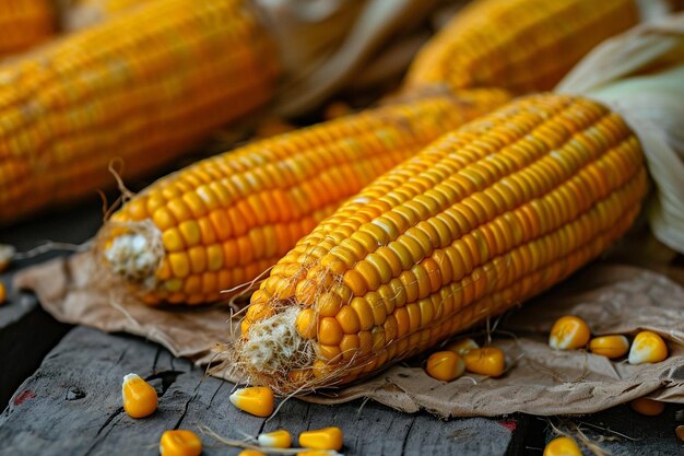 Foto céspedes jóvenes de maíz dulce blanco fresco de jardín ecológico