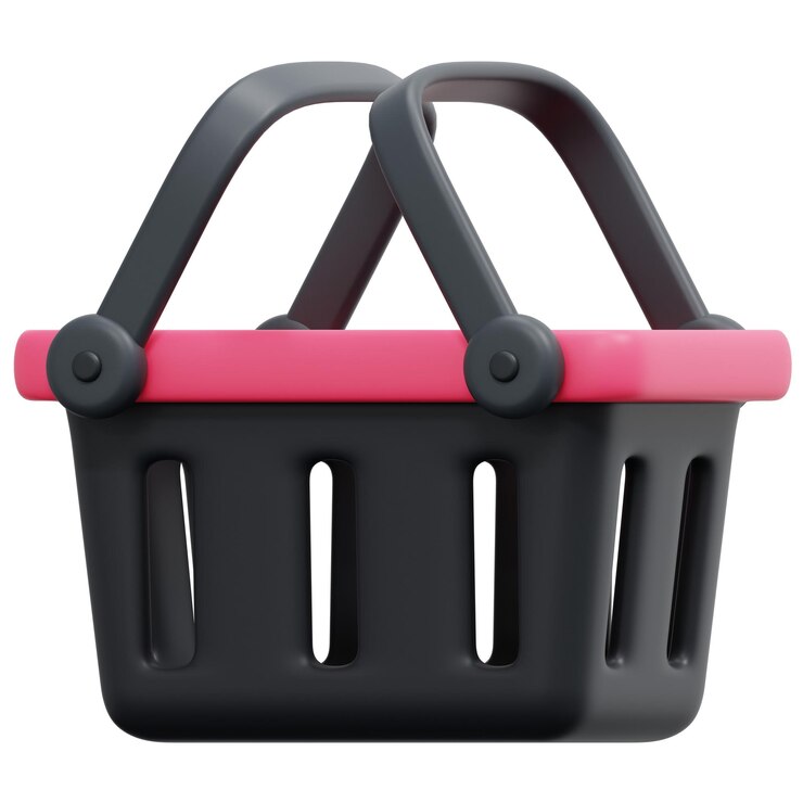 Foto cesta 3d render icono ilustración